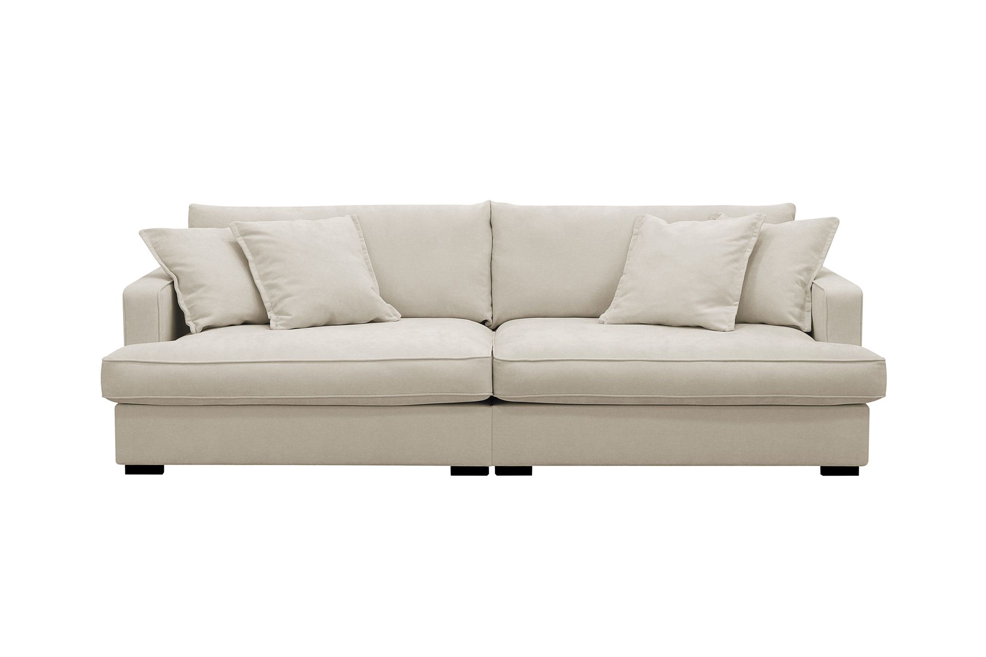 Rossita Lyx 3-sits Extra djup Soffa i Tyg - Beige