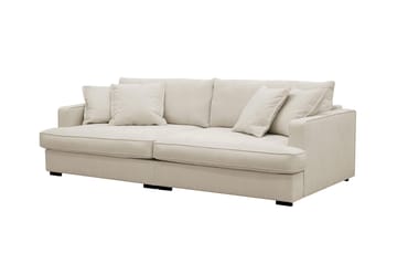Rossita Lyx 3-sits Extra djup Soffa i Tyg - Beige - Möbler - Vardagsrum - Soffor - 3-sits soffor