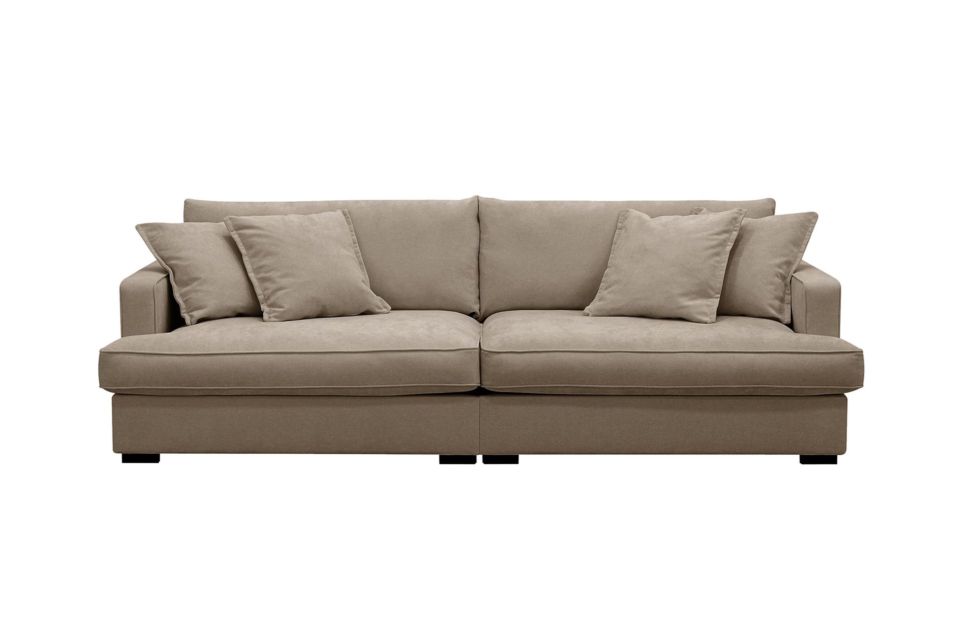 Rossita Lyx 3-sits Extra djup Soffa i Tyg - Brun