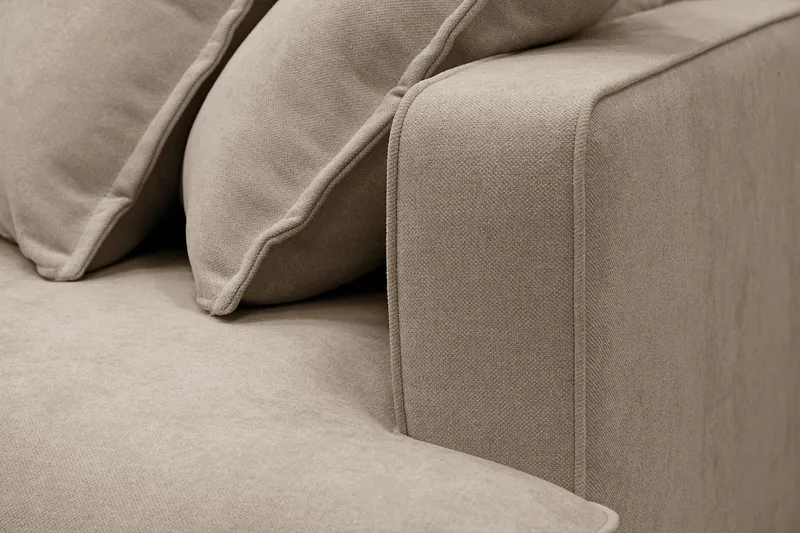 Rossita Lyx 3-sits Extra djup Soffa i Tyg - Brun - Möbler - Vardagsrum - Soffor - 3-sits soffor