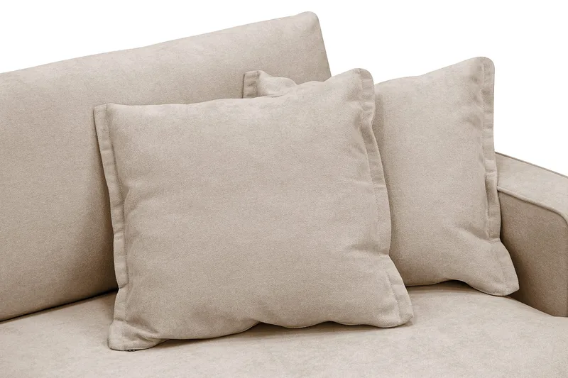 Rossita Lyx 3-sits Extra djup Soffa i Tyg - Ljusbrun - Möbler - Vardagsrum - Soffor - 3-sits soffor