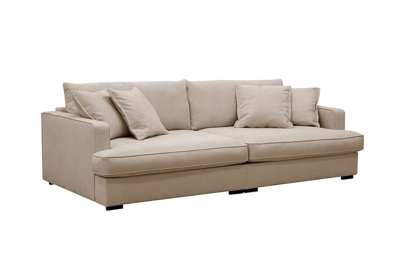 Rossita Lyx 3-sits Extra djup Soffa i Tyg - Ljusbrun - Möbler - Vardagsrum - Soffor - 3-sits soffor