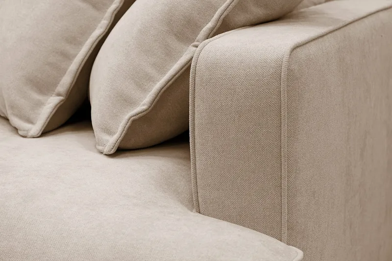 Rossita Lyx 3-sits Extra djup Soffa i Tyg - Ljusbrun - Möbler - Vardagsrum - Soffor - 3-sits soffor