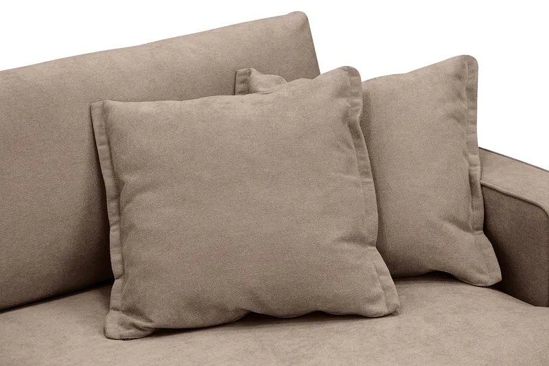 Rossita Lyx 3-sits Extra djup Soffa i Tyg - Mörkbrun - Möbler - Vardagsrum - Soffor - 3-sits soffor