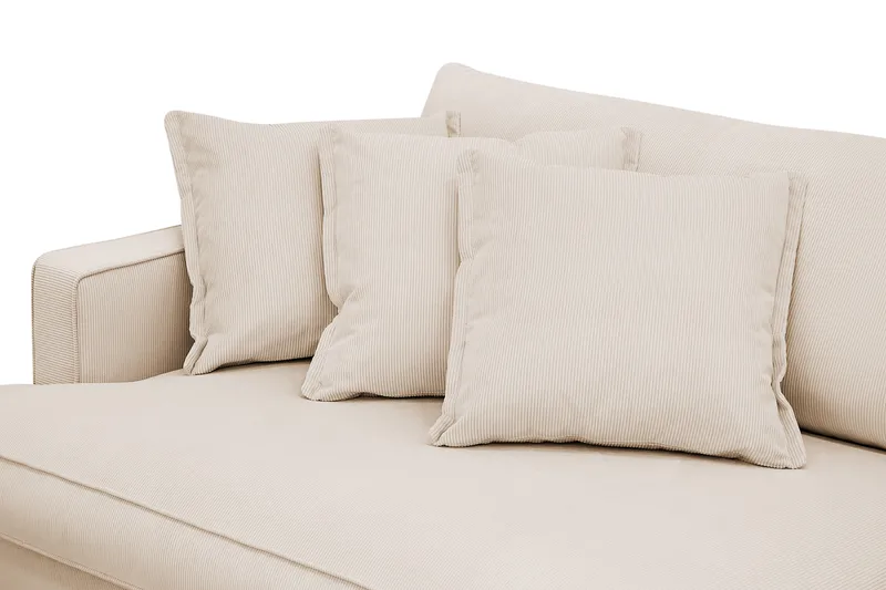 Rossita Lyx 3,5-sits Extra djup Soffa i Manchester - Beige - Möbler - Vardagsrum - Soffor - 4-sits soffor