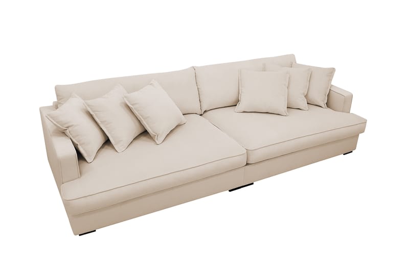 Rossita Lyx 3,5-sits Extra djup Soffa i Manchester - Beige - Möbler - Vardagsrum - Soffor - 4-sits soffor