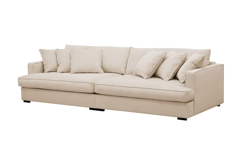 Rossita Lyx 3,5-sits Extra djup Soffa i Manchester - Beige - Möbler - Vardagsrum - Soffor - 4-sits soffor