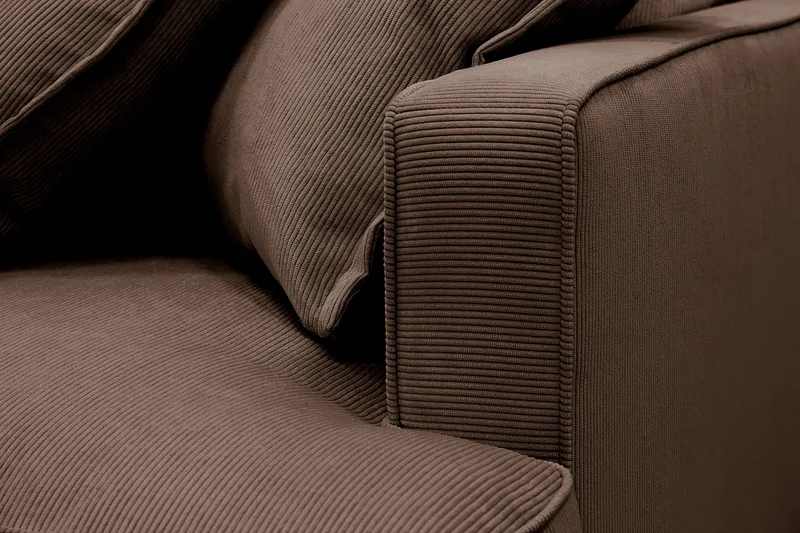 Rossita Lyx 3,5-sits Extra djup Soffa i Manchester - Brun - Möbler - Vardagsrum - Soffor - 4-sits soffor