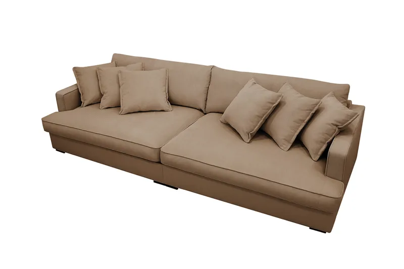 Rossita Lyx 3,5-sits Extra djup Soffa i Manchester - Brun - Möbler - Vardagsrum - Soffor - 4-sits soffor