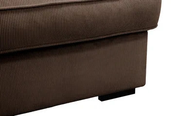 Rossita Lyx 3,5-sits Extra djup Soffa i Manchester - Brun - Möbler - Vardagsrum - Soffor - 4-sits soffor