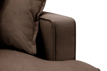 Rossita Lyx 3,5-sits Extra djup Soffa i Manchester - Brun - Möbler - Vardagsrum - Soffor - 4-sits soffor