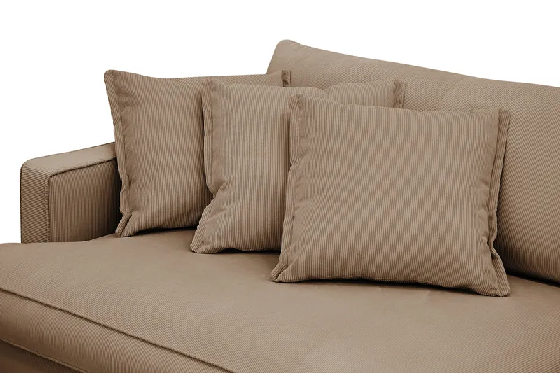 Rossita Lyx 3,5-sits Extra djup Soffa i Manchester - Brun - Möbler - Vardagsrum - Soffor - 4-sits soffor