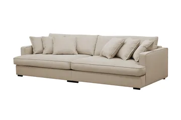 Rossita Lyx 3,5-sits Extra djup Soffa i Manchester - Greige - Möbler - Vardagsrum - Soffor - 4-sits soffor