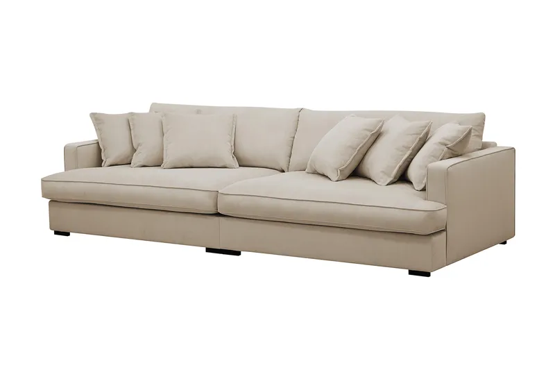 Rossita Lyx 3,5-sits Extra djup Soffa i Manchester - Greige - Möbler - Vardagsrum - Soffor - 4-sits soffor