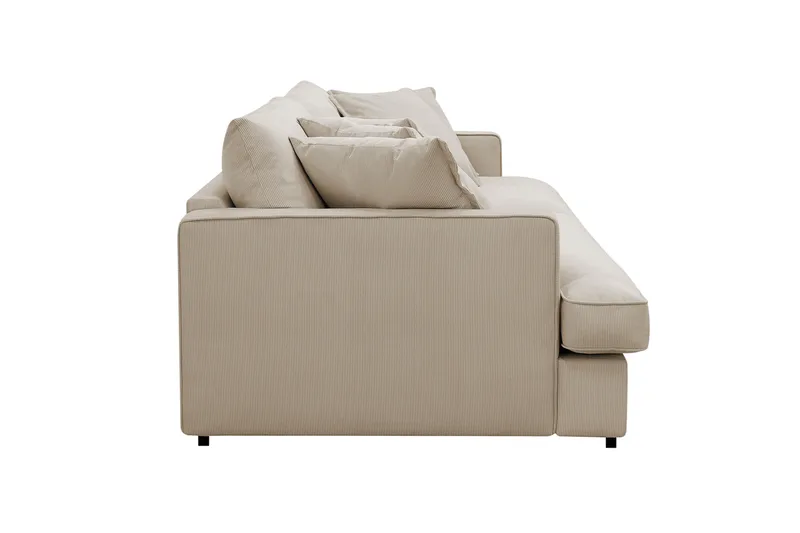 Rossita Lyx 3,5-sits Extra djup Soffa i Manchester - Greige - Möbler - Vardagsrum - Soffor - 4-sits soffor