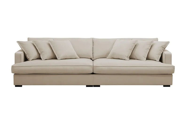 Rossita Lyx 3,5-sits Extra djup Soffa i Manchester - Greige - Möbler - Vardagsrum - Soffor - 4-sits soffor