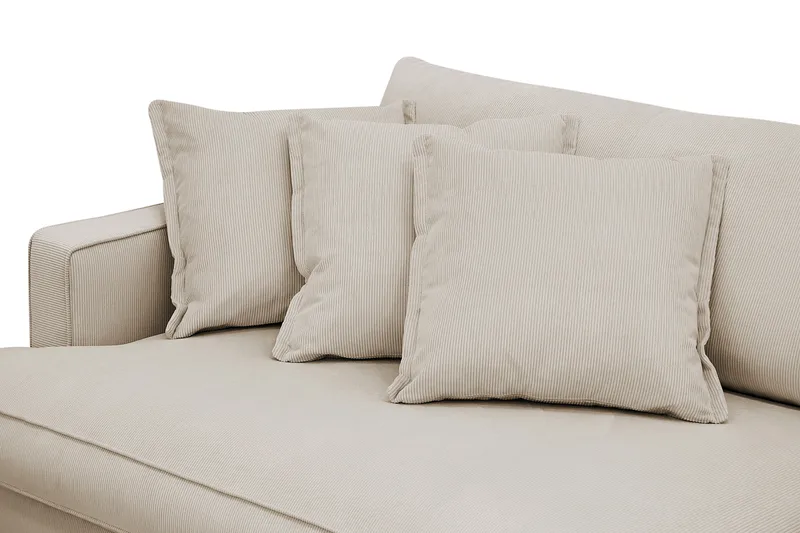 Rossita Lyx 3,5-sits Extra djup Soffa i Manchester - Greige - Möbler - Vardagsrum - Soffor - 4-sits soffor