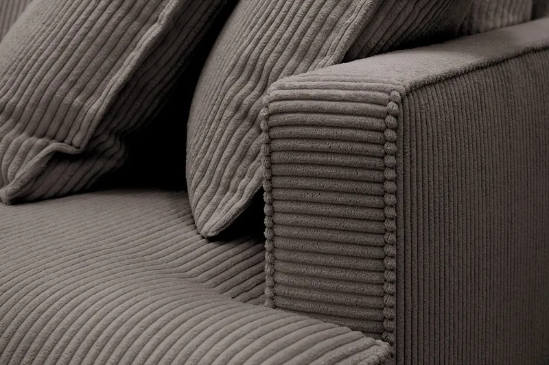 Rossita Lyx 3,5-sits Extra djup Soffa i Manchester - Mörkgrå - Möbler - Vardagsrum - Soffor - 4-sits soffor