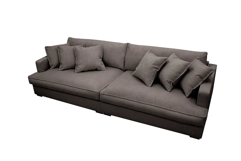Rossita Lyx 3,5-sits Extra djup Soffa i Manchester - Mörkgrå - Möbler - Vardagsrum - Soffor - 4-sits soffor
