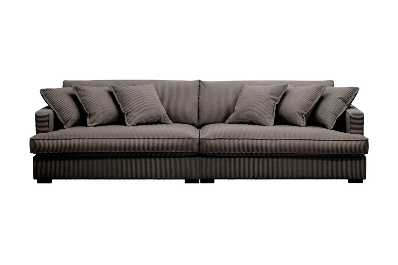 Rossita Lyx 3,5-sits Extra djup Soffa i Manchester - Mörkgrå - Möbler - Vardagsrum - Soffor - 4-sits soffor
