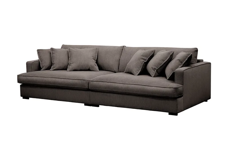 Rossita Lyx 3,5-sits Extra djup Soffa i Manchester - Mörkgrå - Möbler - Vardagsrum - Soffor - 4-sits soffor