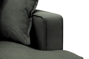 Rossita Lyx 3,5-sits Extra djup Soffa i Manchester - Mörkgrön - Möbler - Vardagsrum - Soffor - 4-sits soffor