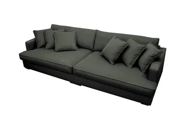 Rossita Lyx 3,5-sits Extra djup Soffa i Manchester - Mörkgrön - Möbler - Vardagsrum - Soffor - 4-sits soffor