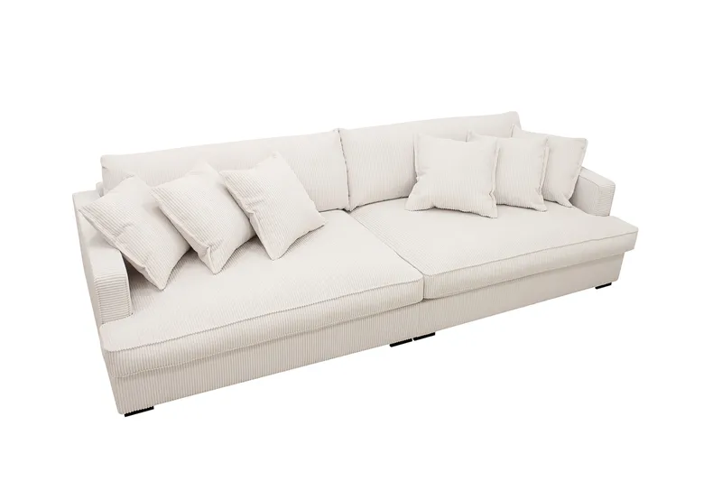 Rossita Lyx 3,5-sits Extra djup Soffa i Manchester - Offwhite - Möbler - Vardagsrum - Soffor - 4-sits soffor