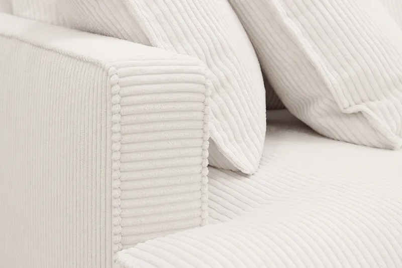 Rossita Lyx 3,5-sits Extra djup Soffa i Manchester - Offwhite - Möbler - Vardagsrum - Soffor - 4-sits soffor