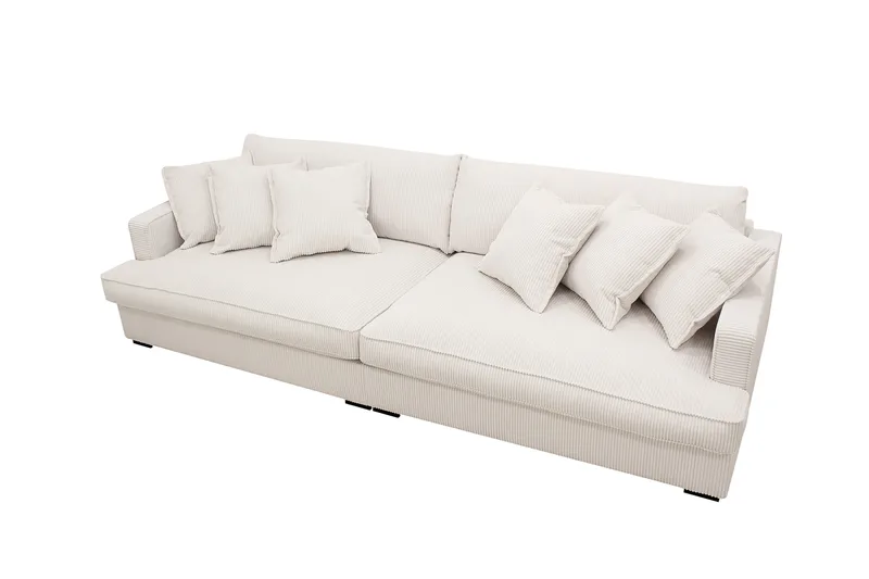 Rossita Lyx 3,5-sits Extra djup Soffa i Manchester - Offwhite - Möbler - Vardagsrum - Soffor - 4-sits soffor