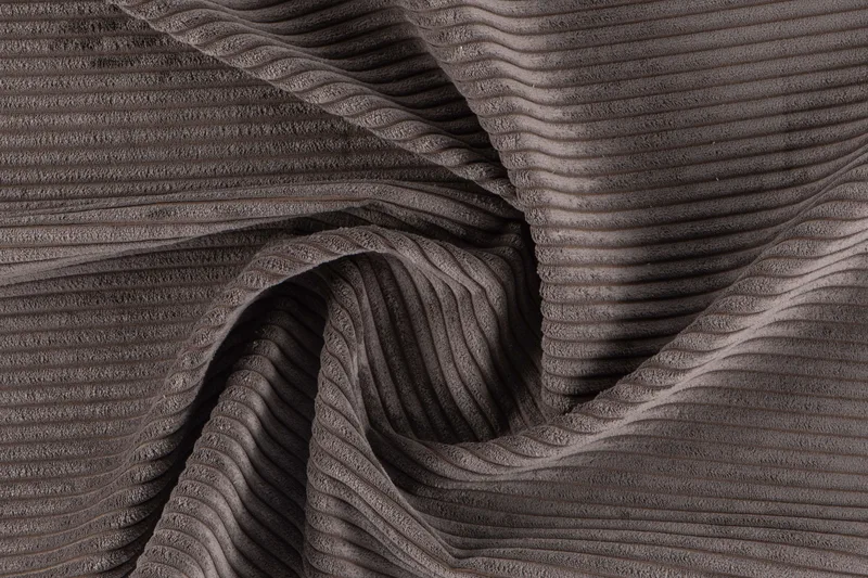 Rossita Lyx 4-sits Extra djup Manchestersoffa - Mörkgrå Manchester - Möbler - Vardagsrum - Soffor - Sammetssoffor