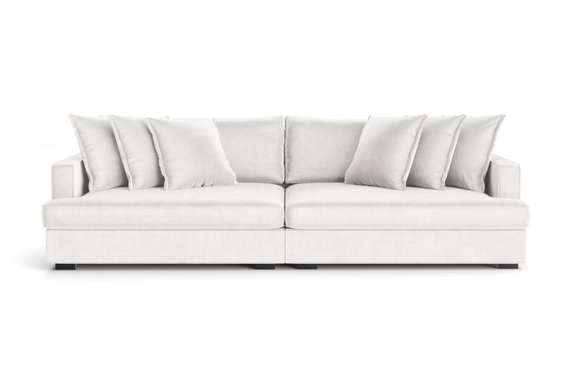 Rossita Lyx 4-sits Extra djup Manchestersoffa, Offwhite Manchester