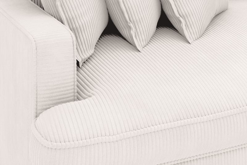 Rossita Lyx 4-sits Extra djup Manchestersoffa - Offwhite Manchester - Möbler - Vardagsrum - Soffor - Sammetssoffor