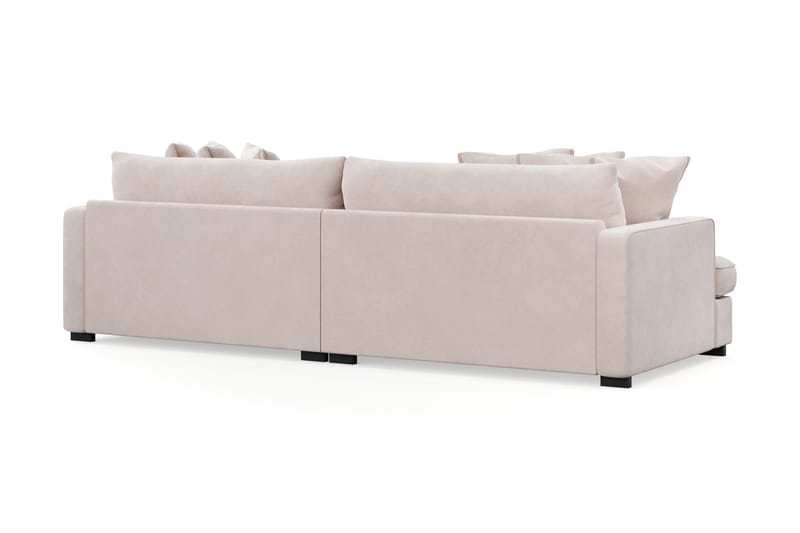 Rossita Lyx 4-sits Extra djup Sammetsoffa - Beige - Möbler - Vardagsrum - Soffor - Sammetssoffor