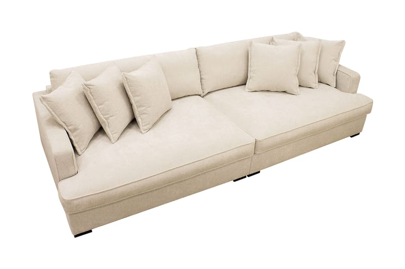 Rossita Lyx 4-sits Extra djup Soffa i Chenille - Beige - Möbler - Vardagsrum - Soffor - 4-sits soffor