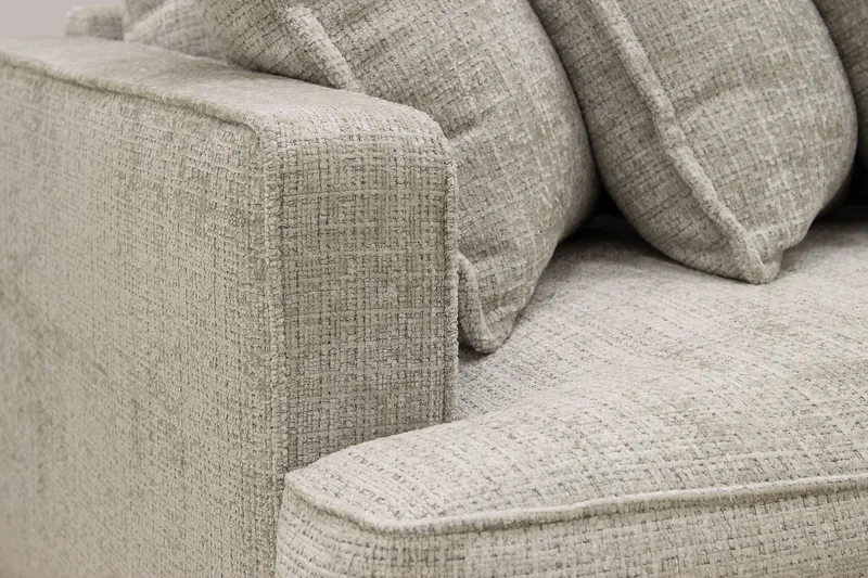 Rossita Lyx 4-sits Extra djup Soffa i Chenille - Grå / Beige - Möbler - Vardagsrum - Soffor - 4-sits soffor