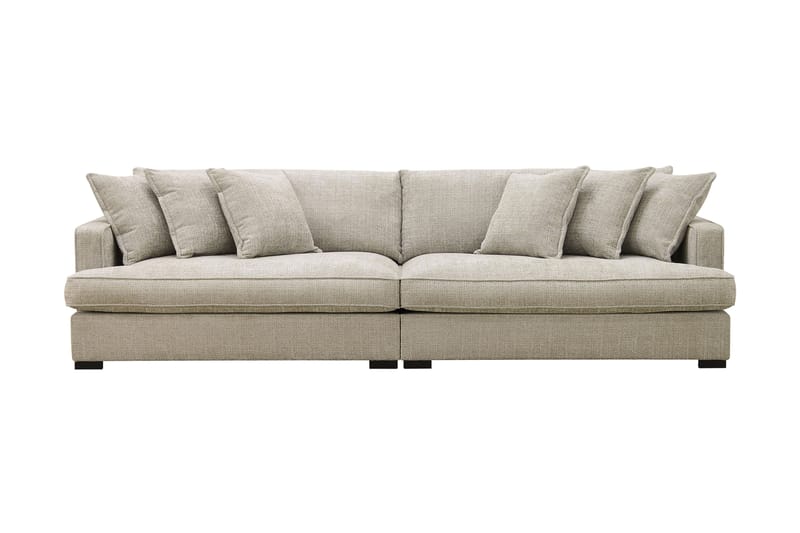 Rossita Lyx 4-sits Extra djup Soffa i Chenille - Grå / Beige - Möbler - Vardagsrum - Soffor - 4-sits soffor