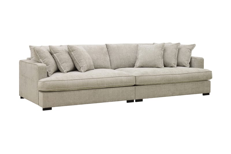 Rossita Lyx 4-sits Extra djup Soffa i Chenille - Grå / Beige - Möbler - Vardagsrum - Soffor - 4-sits soffor