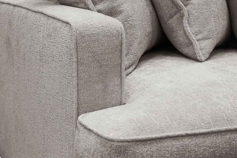 Rossita Lyx 4-sits Extra djup Soffa i Chenille - Grå / Brun - Möbler - Vardagsrum - Soffor - 4-sits soffor
