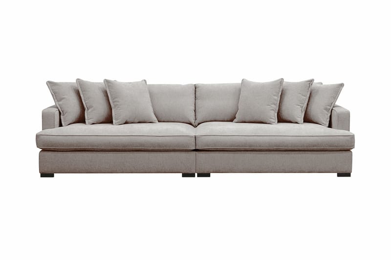 Rossita Lyx 4-sits Extra djup Soffa i Chenille - Grå / Brun - Möbler - Vardagsrum - Soffor - 4-sits soffor