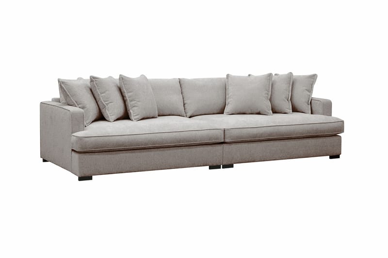 Rossita Lyx 4-sits Extra djup Soffa i Chenille - Grå / Brun - Möbler - Vardagsrum - Soffor - 4-sits soffor