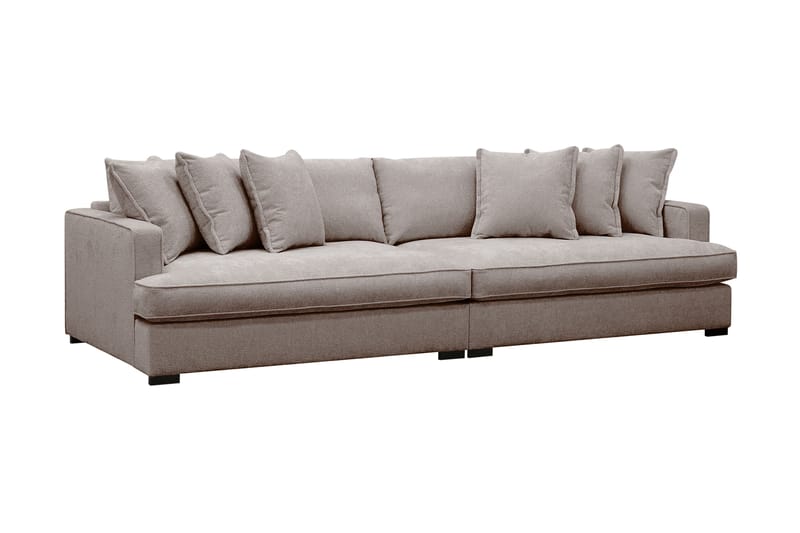 Rossita Lyx 4-sits Extra djup Soffa i Chenille - Grå / Brun - Möbler - Vardagsrum - Soffor - 4-sits soffor