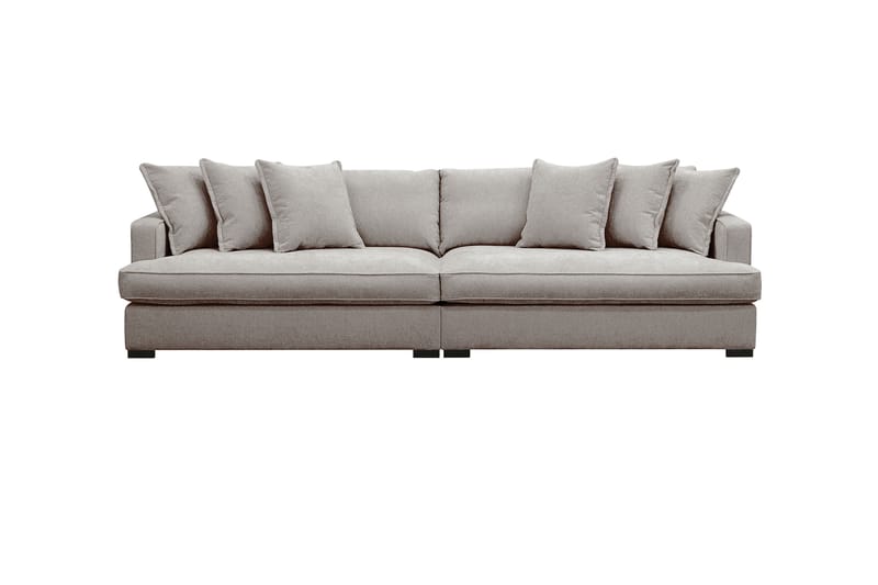 Rossita Lyx 4-sits Extra djup Soffa i Chenille - Grå / Brun - Möbler - Vardagsrum - Soffor - 4-sits soffor