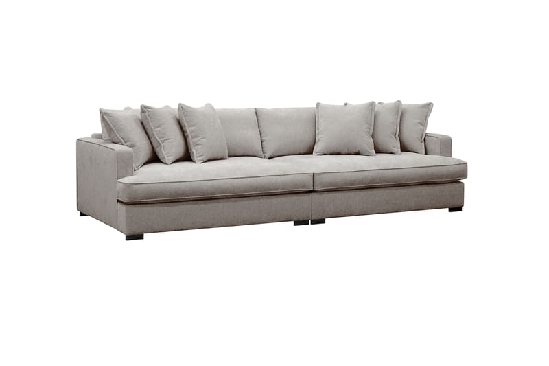 Rossita Lyx 4-sits Extra djup Soffa i Chenille - Grå / Brun - Möbler - Vardagsrum - Soffor - 4-sits soffor