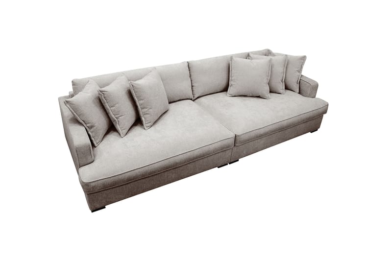 Rossita Lyx 4-sits Extra djup Soffa i Chenille - Grå / Brun - Möbler - Vardagsrum - Soffor - 4-sits soffor