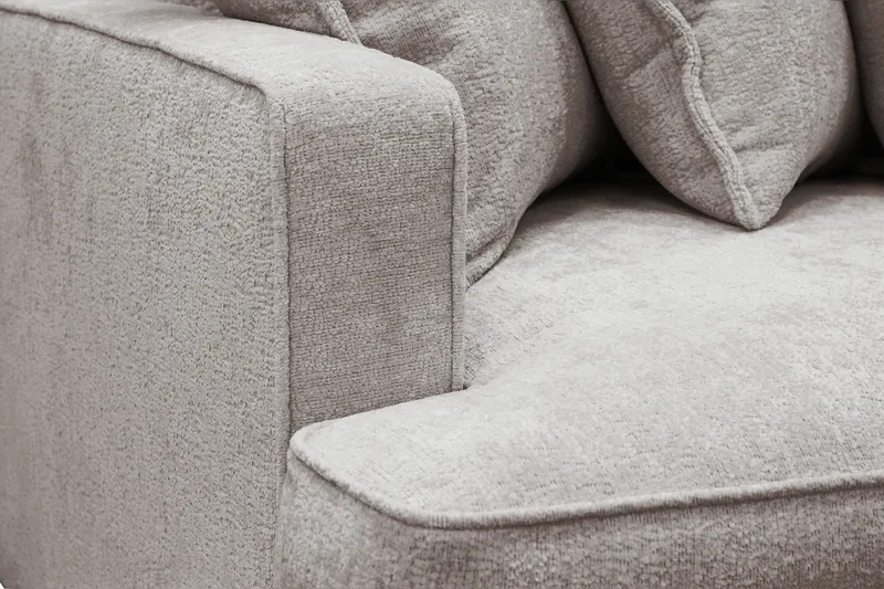 Rossita Lyx 4-sits Extra djup Soffa i Chenille - Grå / Brun - Möbler - Vardagsrum - Soffor - 4-sits soffor