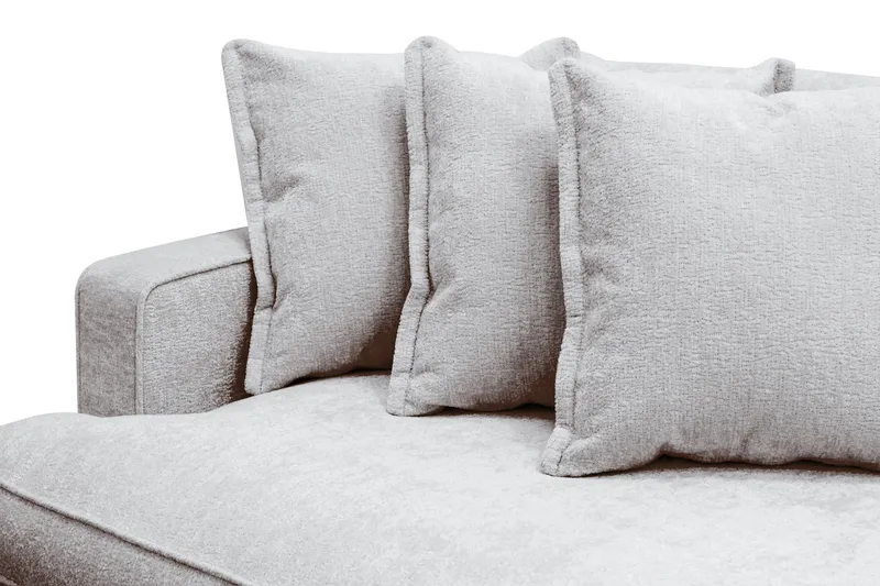 Rossita Lyx 4-sits Extra djup Soffa i Chenille - Grå / Brun - Möbler - Vardagsrum - Soffor - 4-sits soffor