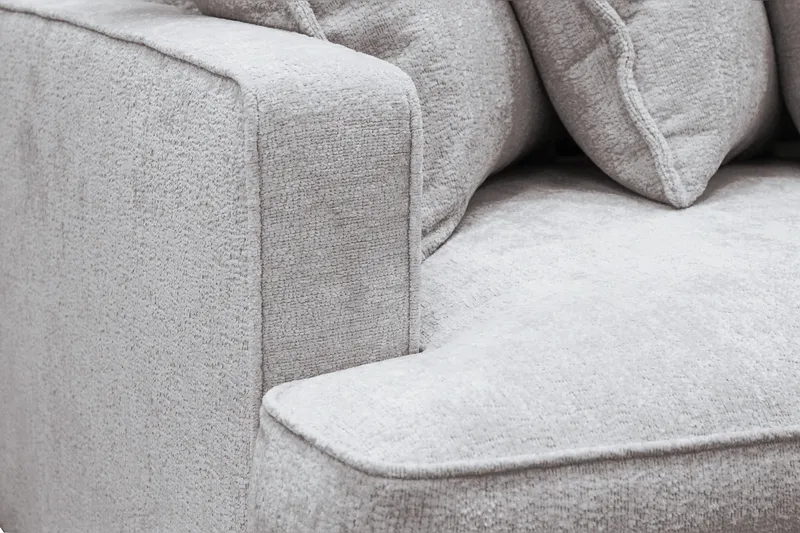 Rossita Lyx 4-sits Extra djup Soffa i Chenille - Grå / Brun - Möbler - Vardagsrum - Soffor - 4-sits soffor