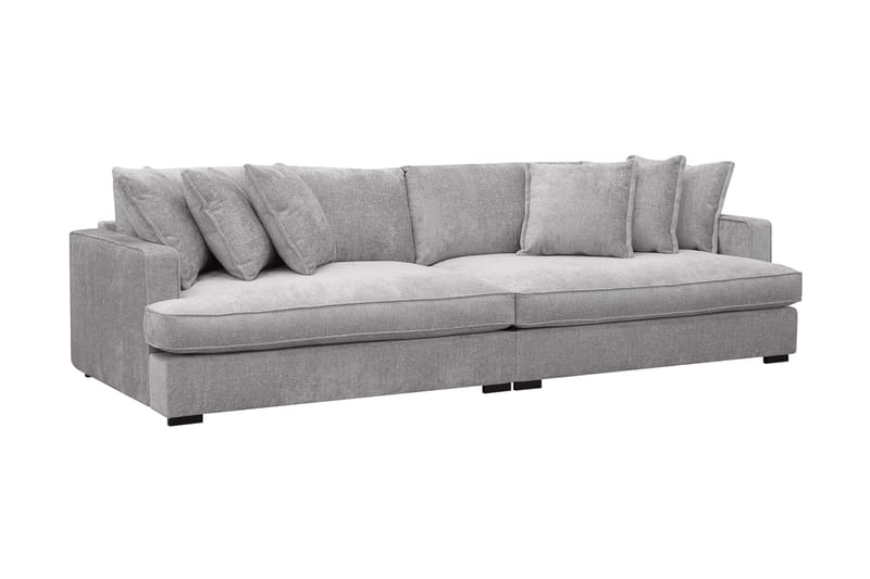 Rossita Lyx 4-sits Extra djup Soffa i Chenille - Grå - Möbler - Vardagsrum - Soffor - 4-sits soffor