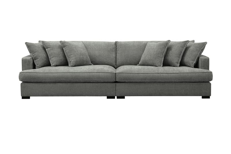 Rossita Lyx 4-sits Extra djup Soffa i Chenille - Grå - Möbler - Vardagsrum - Soffor - 4-sits soffor
